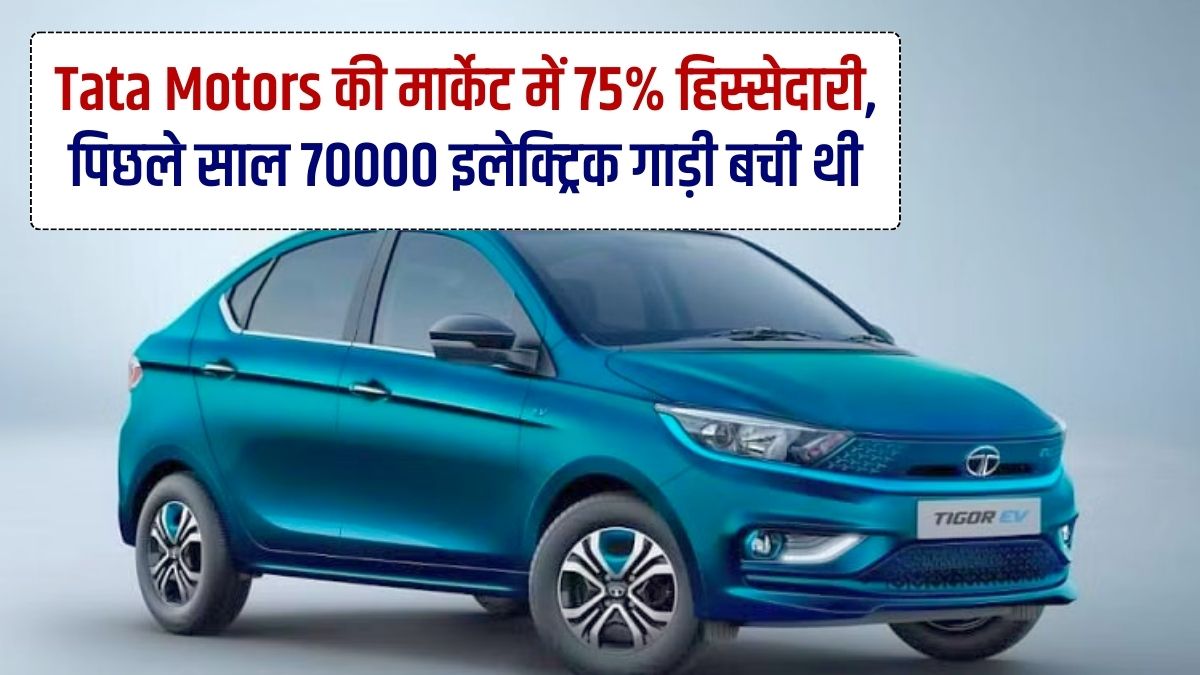 Tata Motors, 75% Share, Tata Punch EV, Tata Nexon EV, 69000 Electric Unit Sold