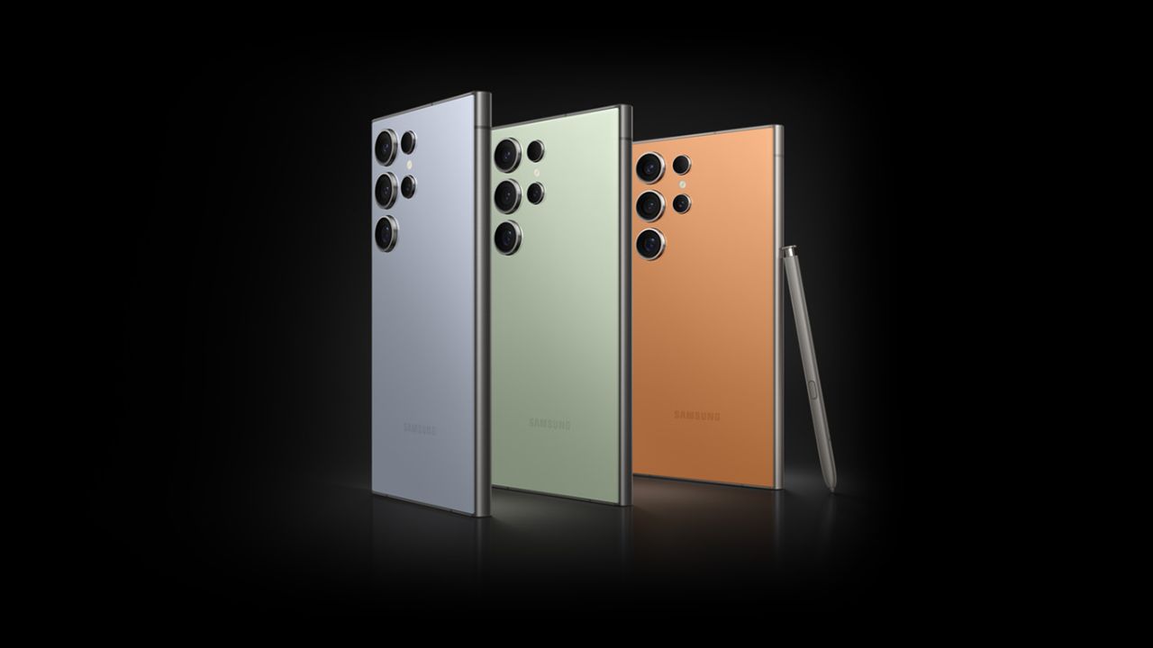 Here is a image of three which is Samsung Galaxy S24 Ultra 5G, all of them are in different colour